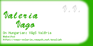 valeria vago business card